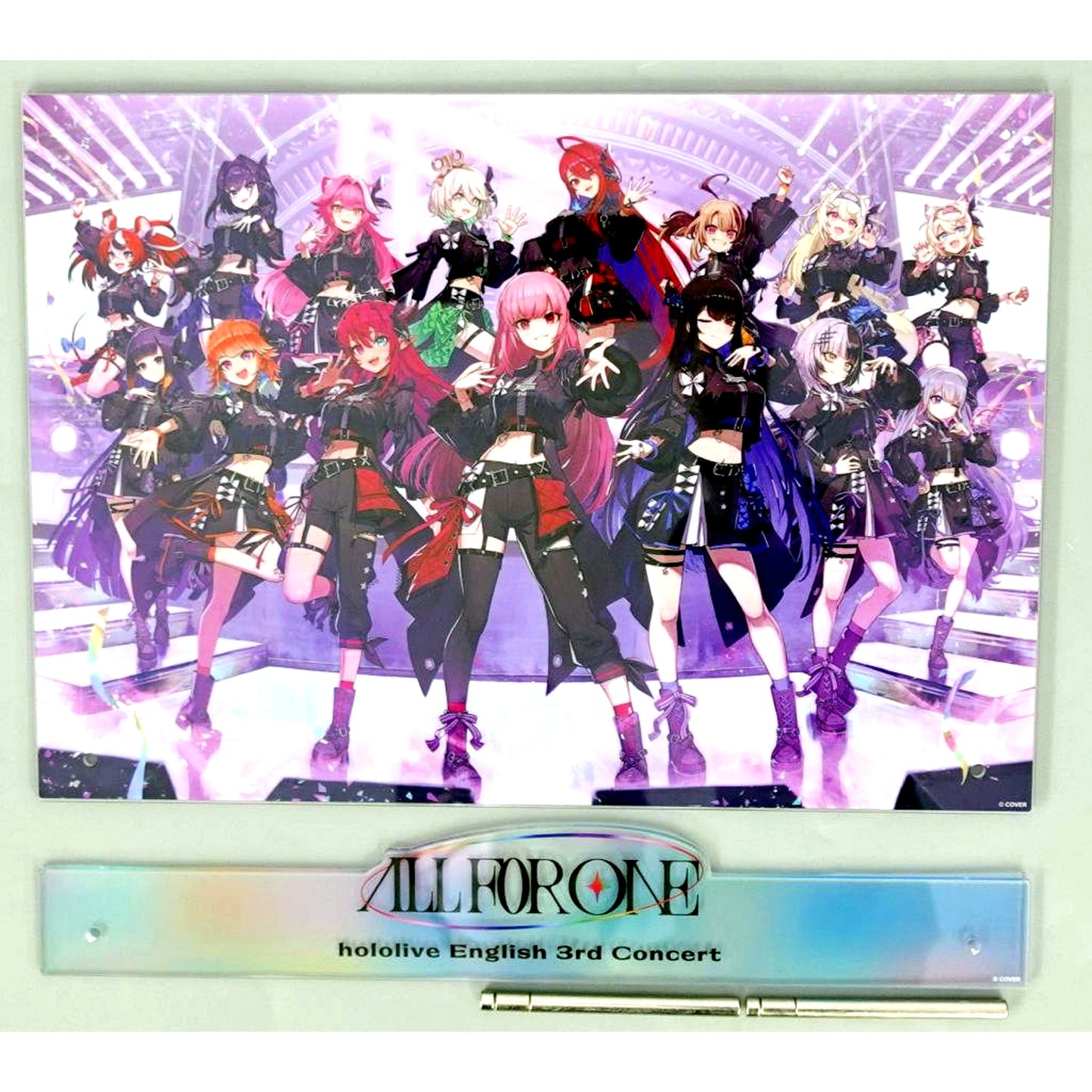 All Characters VTuber Hololive English Acrylic Panel Hololive English 3rd Concert All for One [USED]