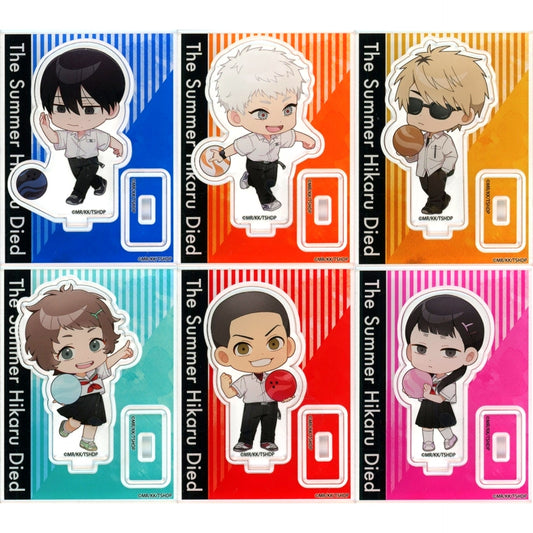 Set of 6 The Summer Hikaru Died x ROUND1 ROUND1 Collabo Ver. Trading Acrylic Stand [USED]