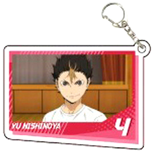 Nishinoya Yu Haikyu!! Acrylic Keychain 01 Scene Photo [USED]