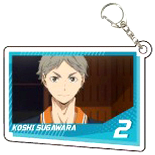 Sugawara Koushi Haikyu!! Acrylic Keychain 01 Scene Photo [USED]