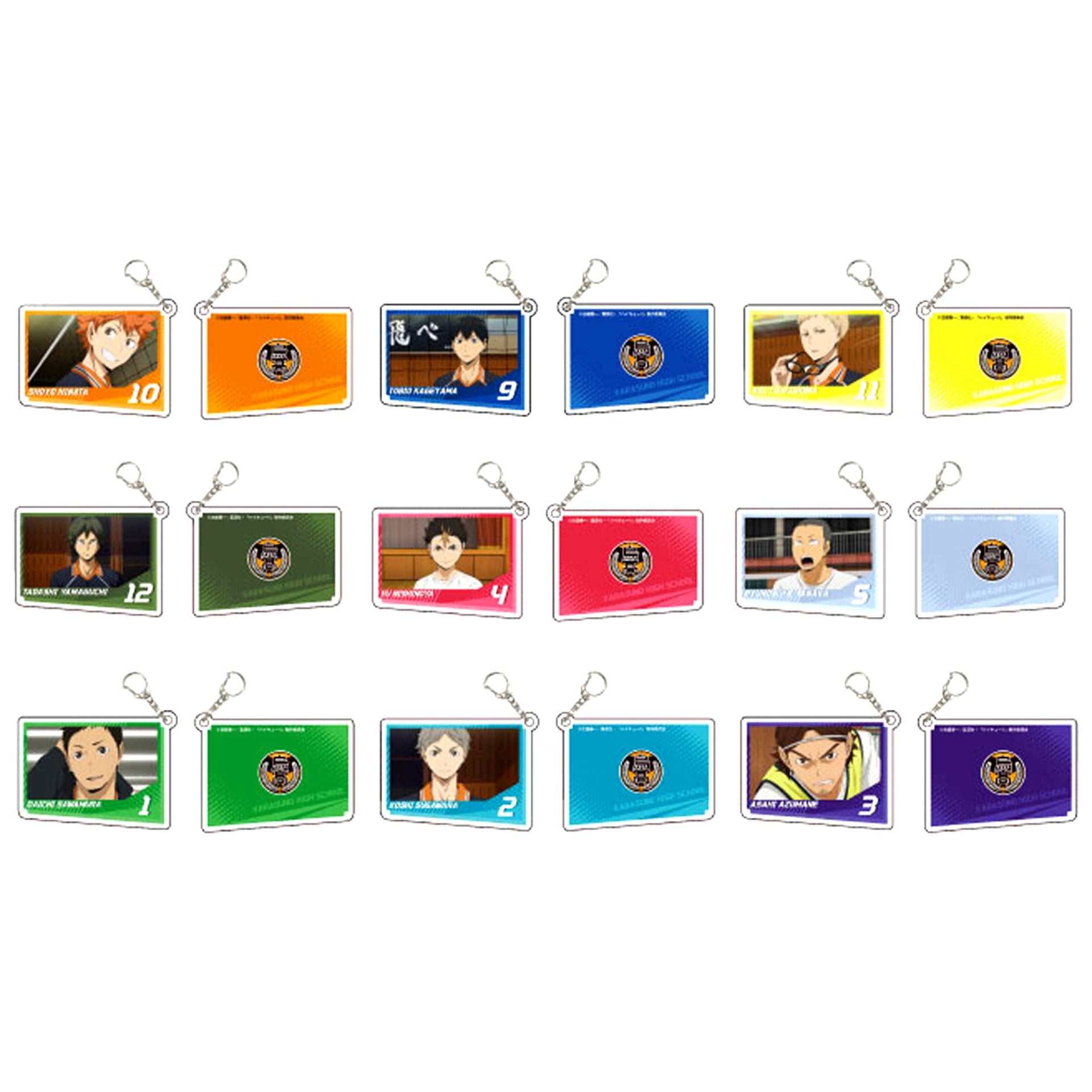 Set of 9 Haikyu!! Acrylic Keychain 01 Scene Photo [USED]