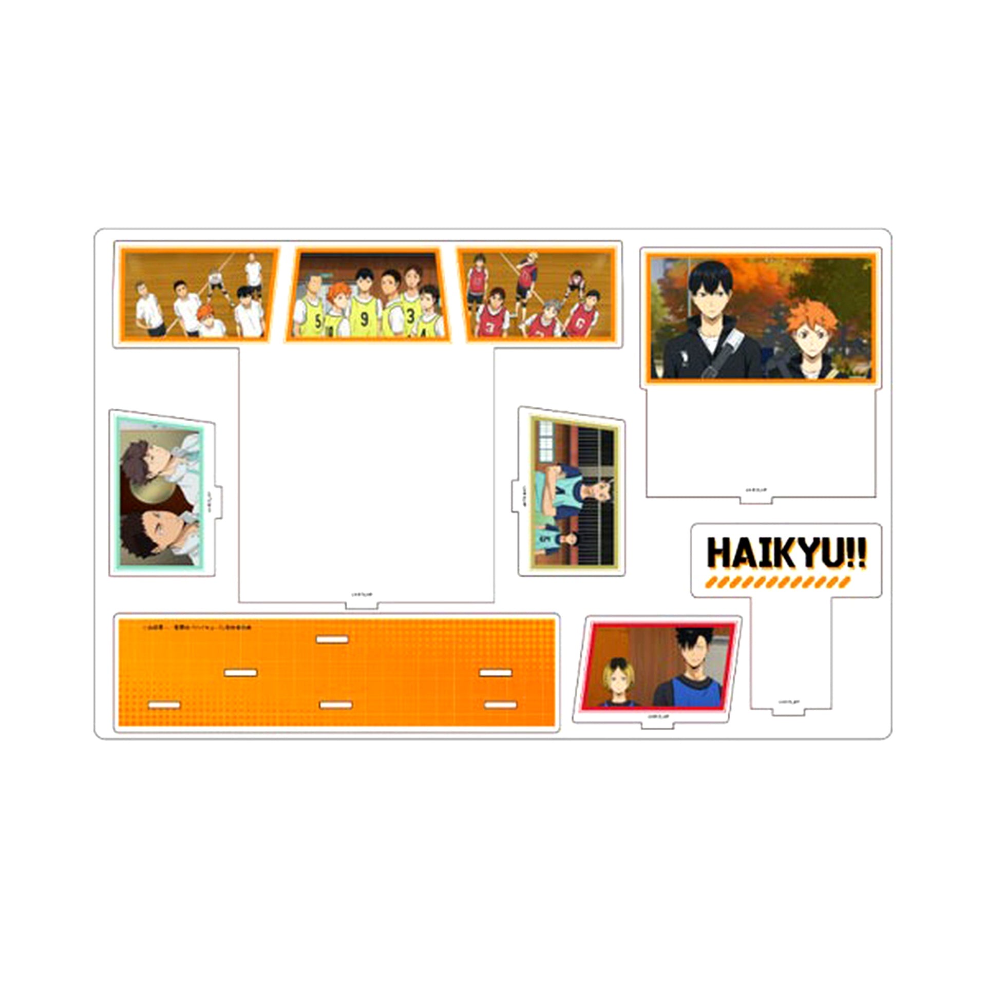 05. Group Design - Scene Photo Premium Acrylic Diorama Plate Haikyu!! [USED]