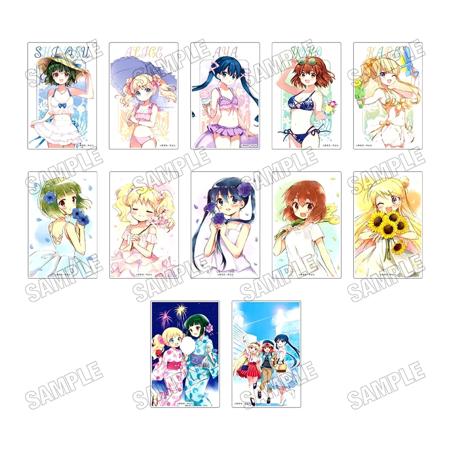 All 12 Types Set Kin-iro Mosaic Acrylic Block Collection C106 Goods [USED]