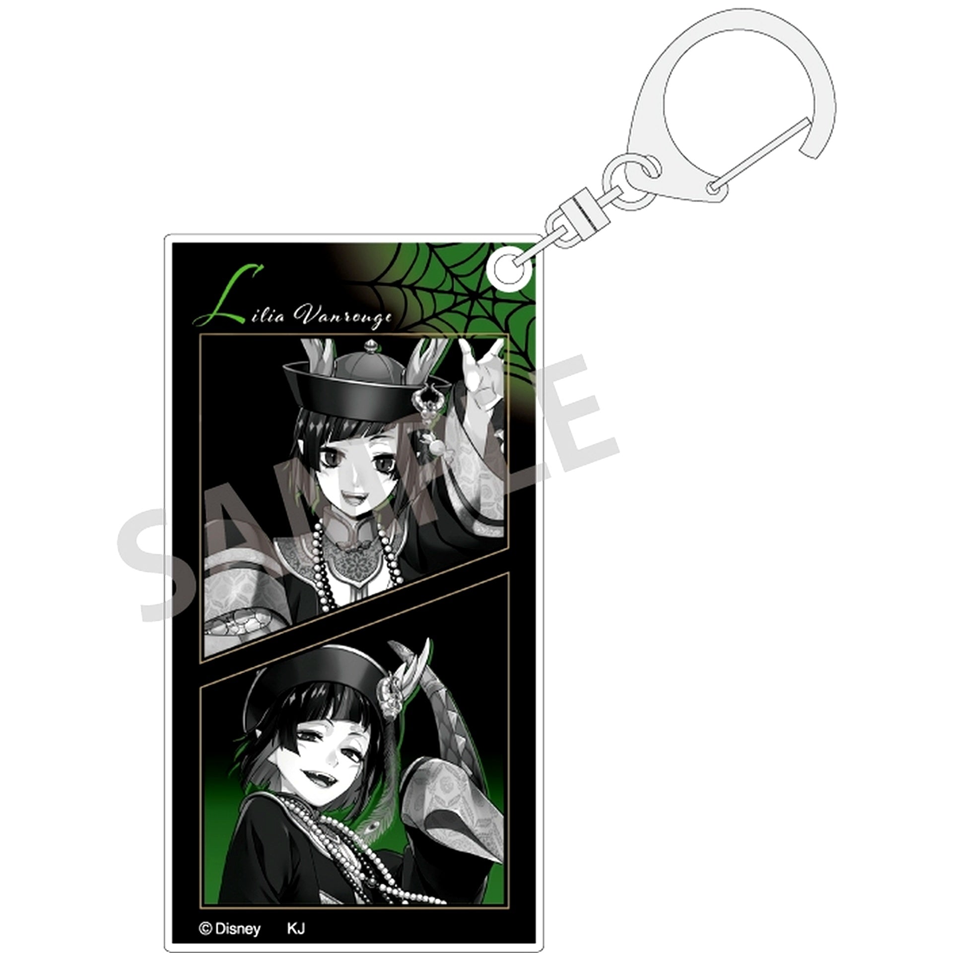 Lilia Vanrouge Disney Twisted-Wonderland Scary Dress ver. Monochrome Trading Slim Keychain Vol.2 [USED]
