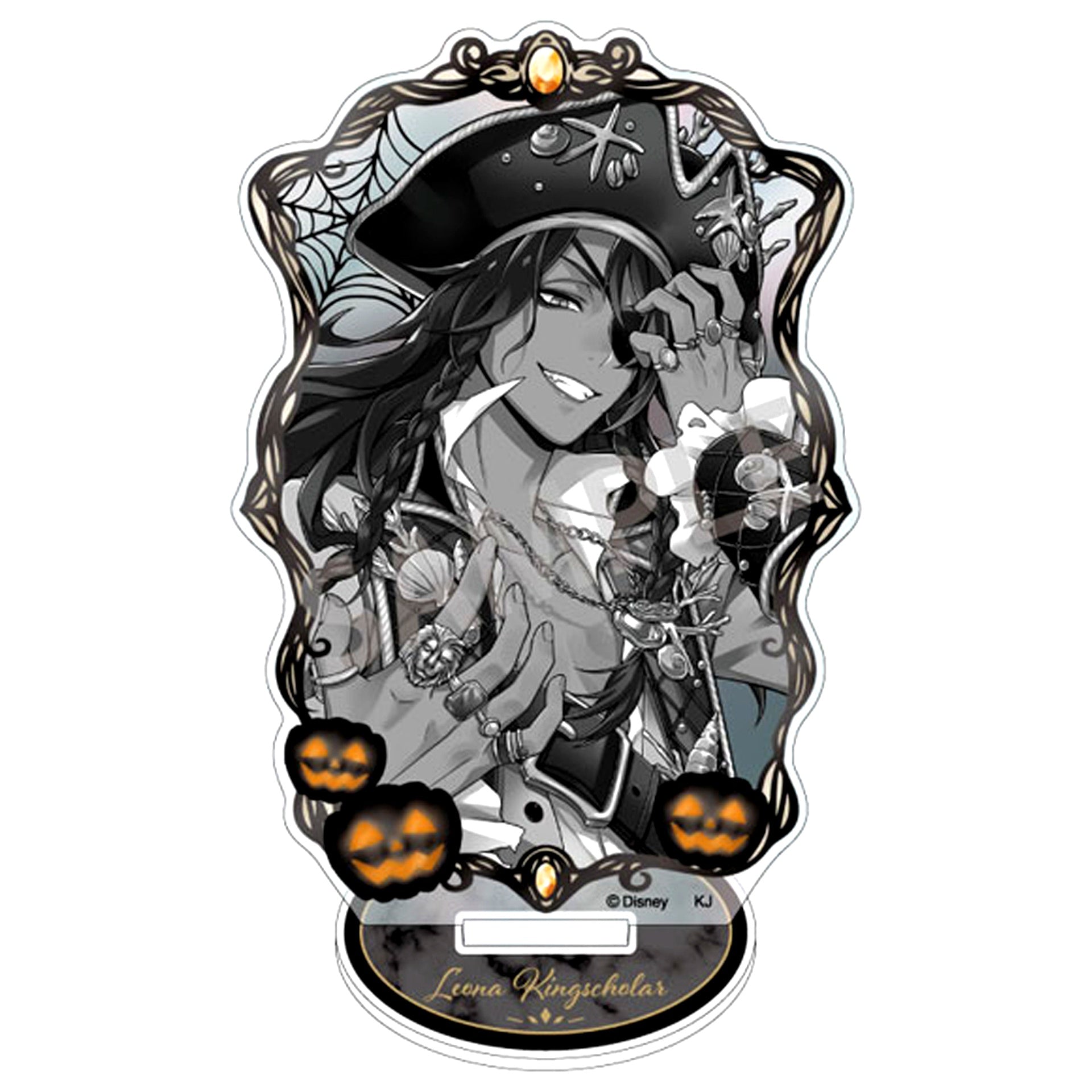 Leona Kingscholar Scary Dress Ver. Monochrome Aurora Acrylic Stand Disney Twisted-Wonderland [USED]