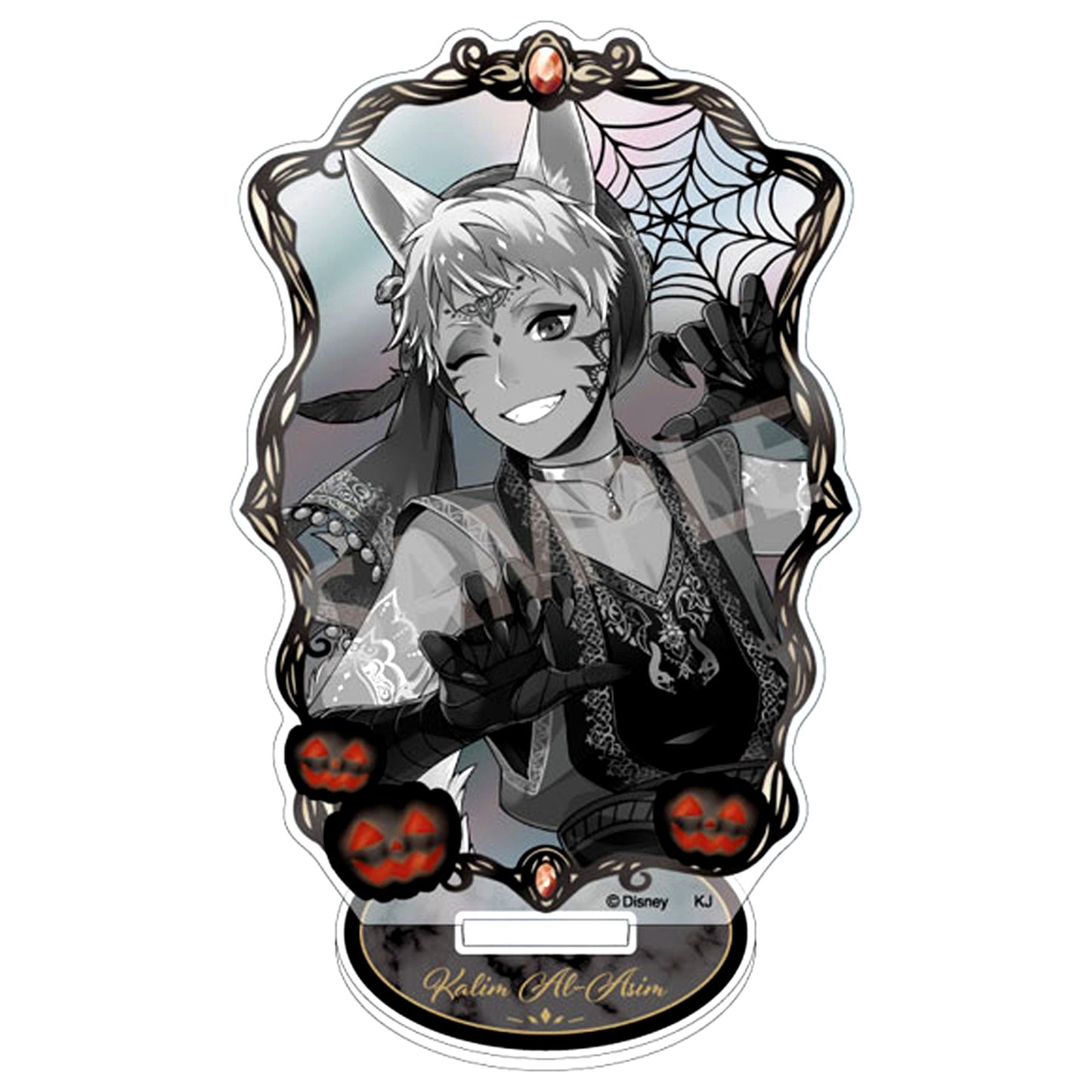 Kalim Al-Asim Scary Dress Ver. Monochrome Aurora Acrylic Stand Disney Twisted-Wonderland [USED]