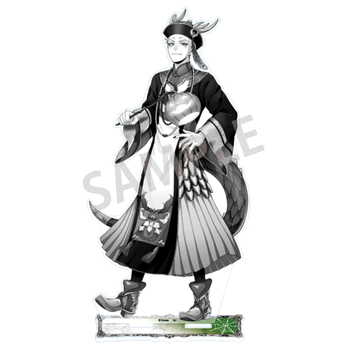 Sebek Zigvolt Scary Dress Ver. Monochrome Big Acrylic Stand Disney: Twisted-Wonderland [USED]