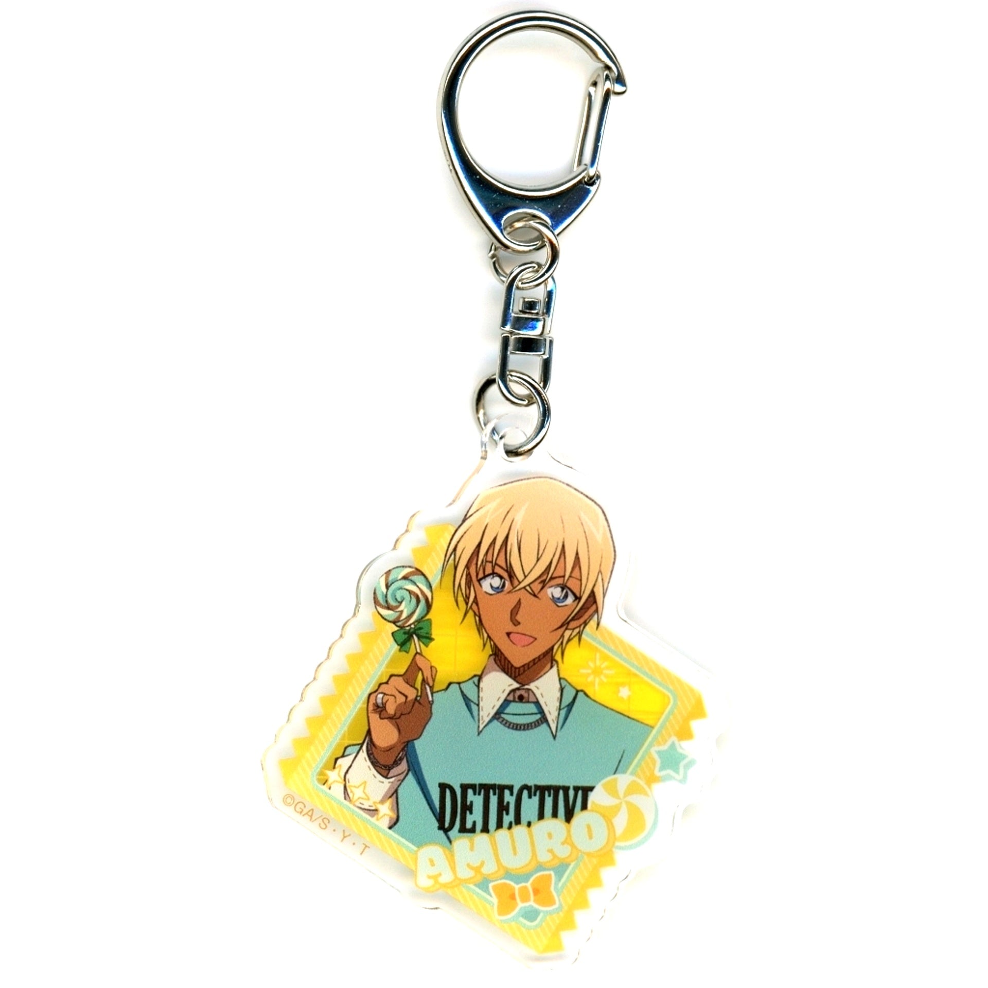 Toru Amuro Detective Conan Acrylic Keychain Collection Lollipop Square [USED]
