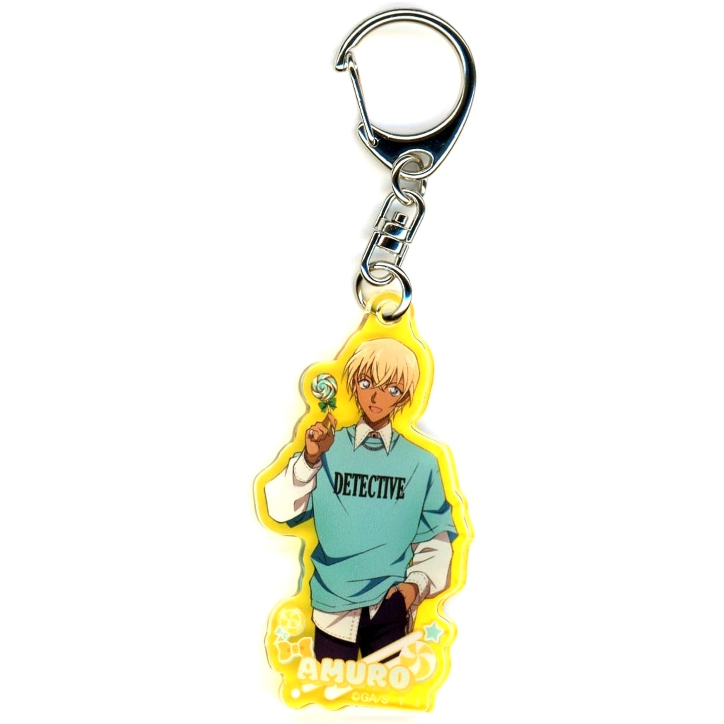 Toru Amuro Detective Conan Acrylic Keychain Collection Lollipop Die-cut [USED]