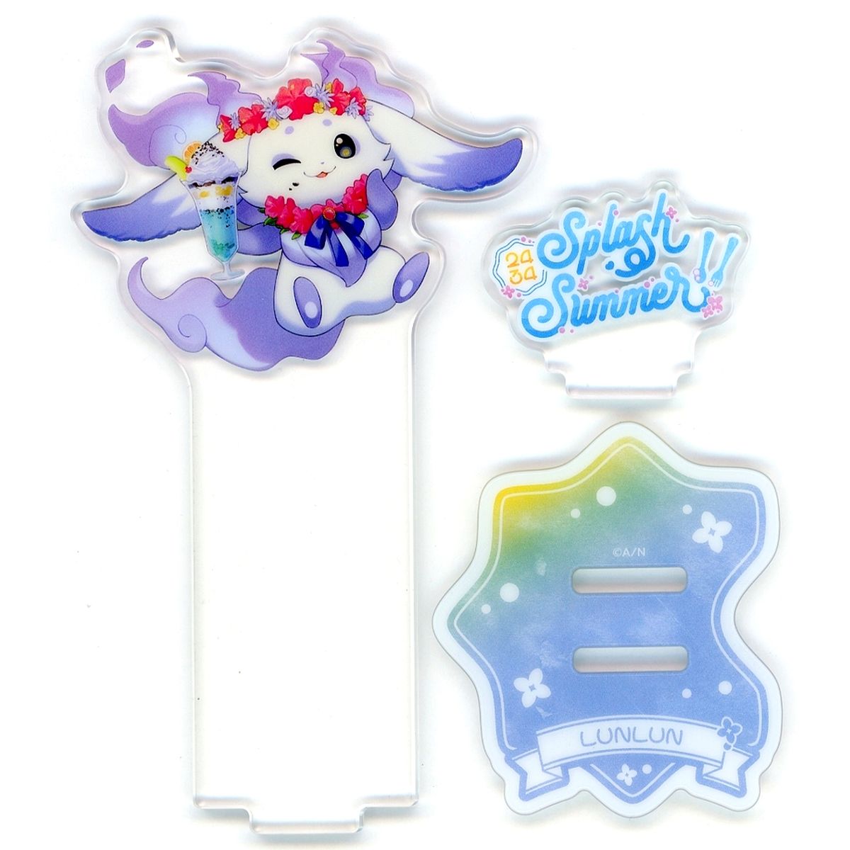 Lunlun Acrylic Stand DMM Scratch Virtual YouTuber Nijisanji Splash Summer C-3 Prize [USED]