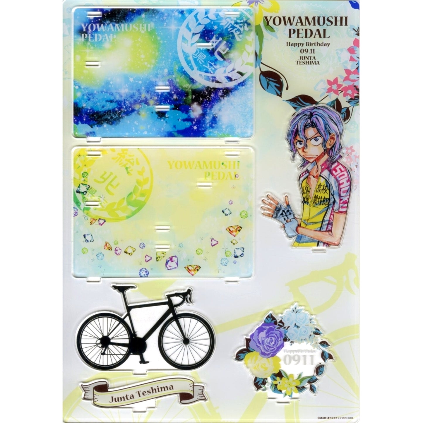 Junta Teshima 2WAY Acrylic Diorama Yowamushi Pedal Character Birthday Project 2021 [USED]