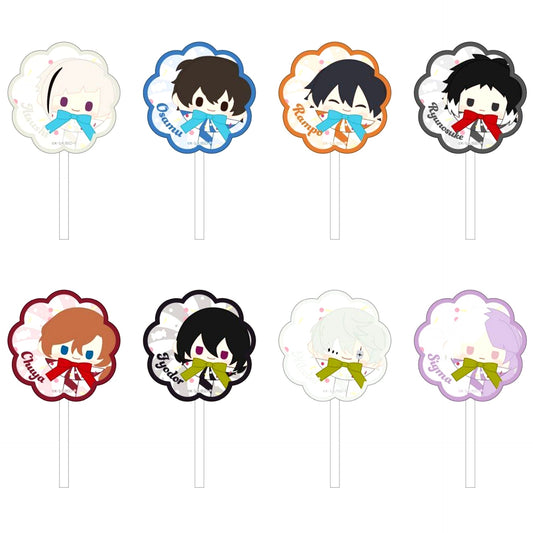 Set of 8 Bungo Stray Dogs Candy Tapinui Acrylic Keychain [USED]