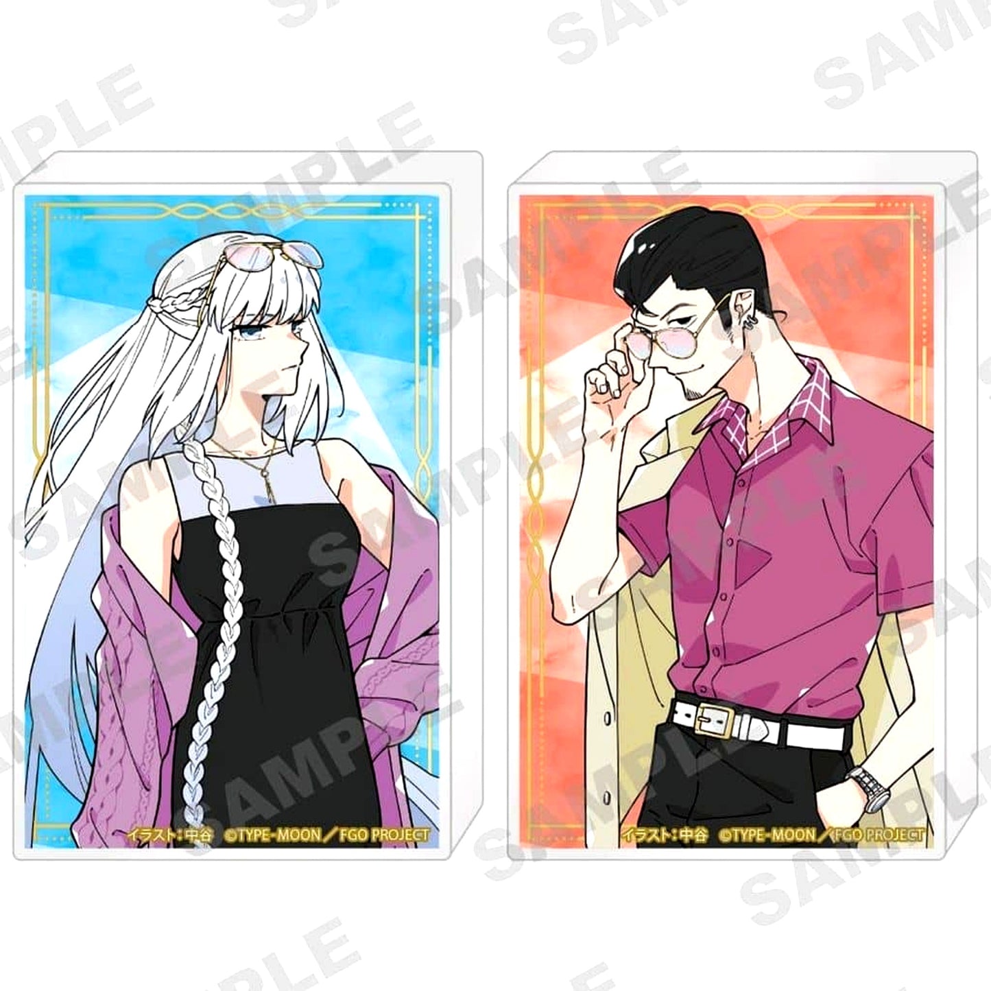 No.2 Morgan and Beryl Gut Fate/Grand Order Mini Acrylic Block Set Fate/Grand Order From Lostbelt [USED]