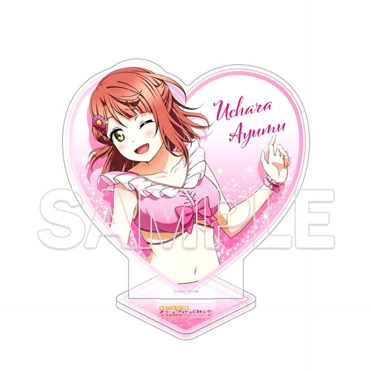 Ayumu Uehara Heart-Shaped Glitter Acrylic Stand Love Live! Nijigasaki High School Idol Club [USED]