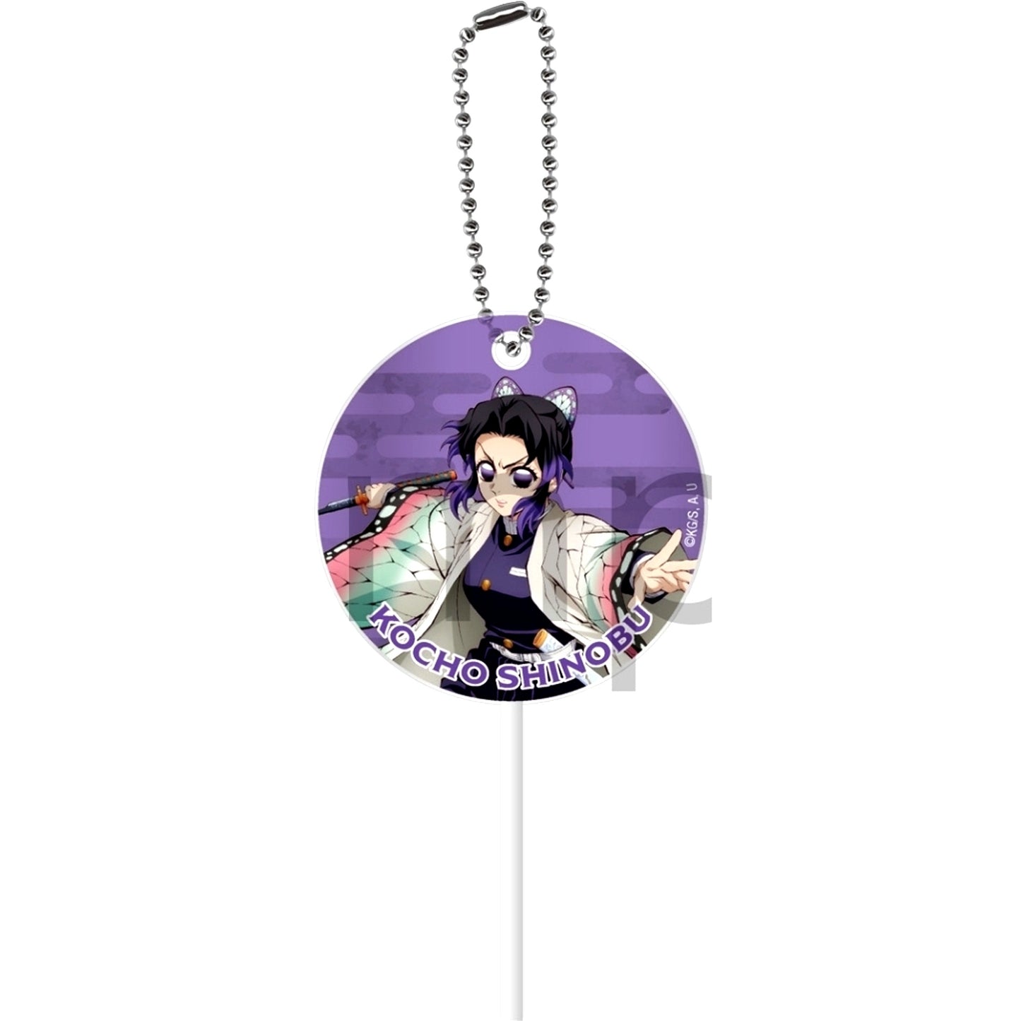 Shinobu Kocho Demon Slayer Kimetsu no Yaiba Lollipop Keychain [USED]