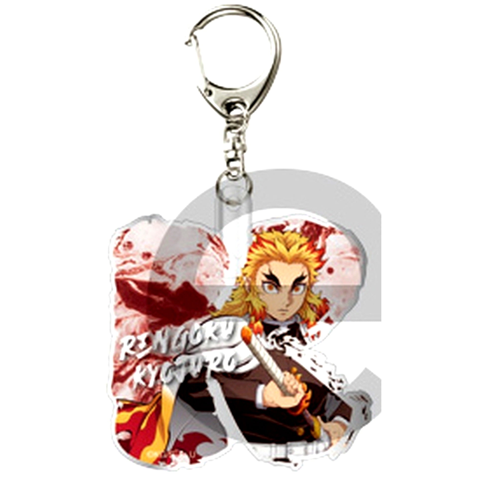 Kyojuro Rengoku Demon Slayer Kimetsu no Yaiba Trading Initial Keychain A [USED]