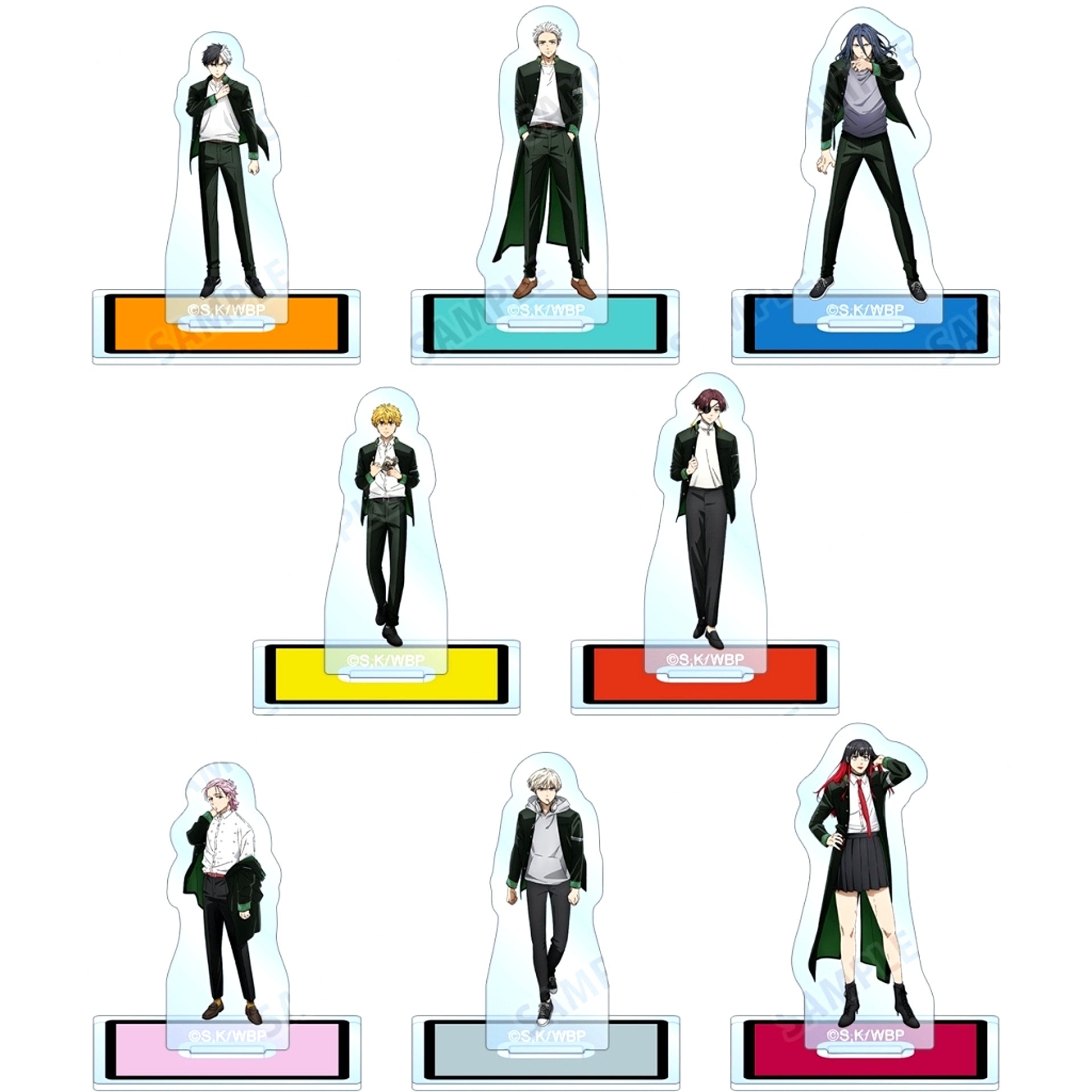 Set of 8 WIND BREAKER Trading Mini Acrylic Stand [USED]