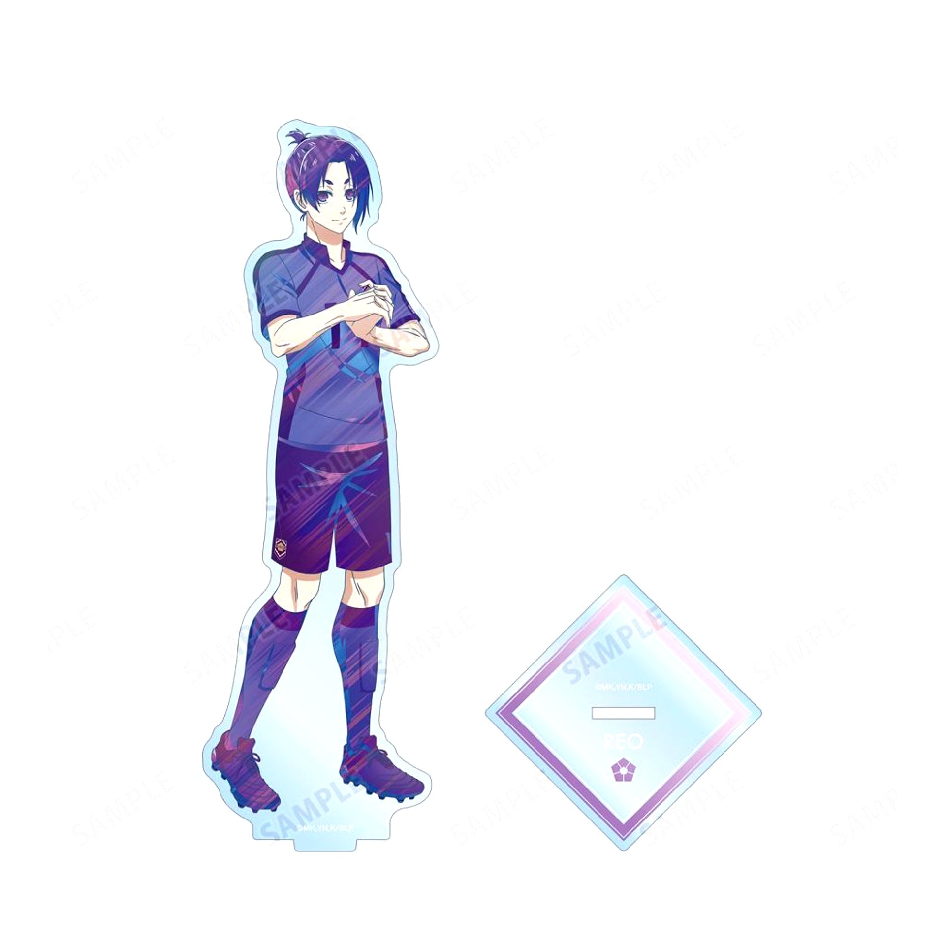 Reo Mikage Preparing Before Match Ver. Illustration Ani-Art clear label BIG Acrylic Stand Blue Lock [USED]