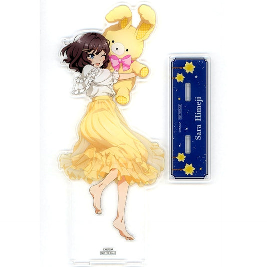 Sara Himeji BIG Acrylic Stand Happiness Button BOX Happiness Prize Rascal Does Not Dream of Santa Claus [USED]
