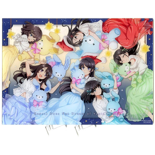 Group A4 Acrylic Panel Happiness Button BOX Last Prize Rascal Does Not Dream of Santa Claus [USED]