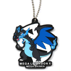 Pokemon Mega Charizard X Ichiban Kuji Mega Evolution Rubber Charm Prize I [USED]