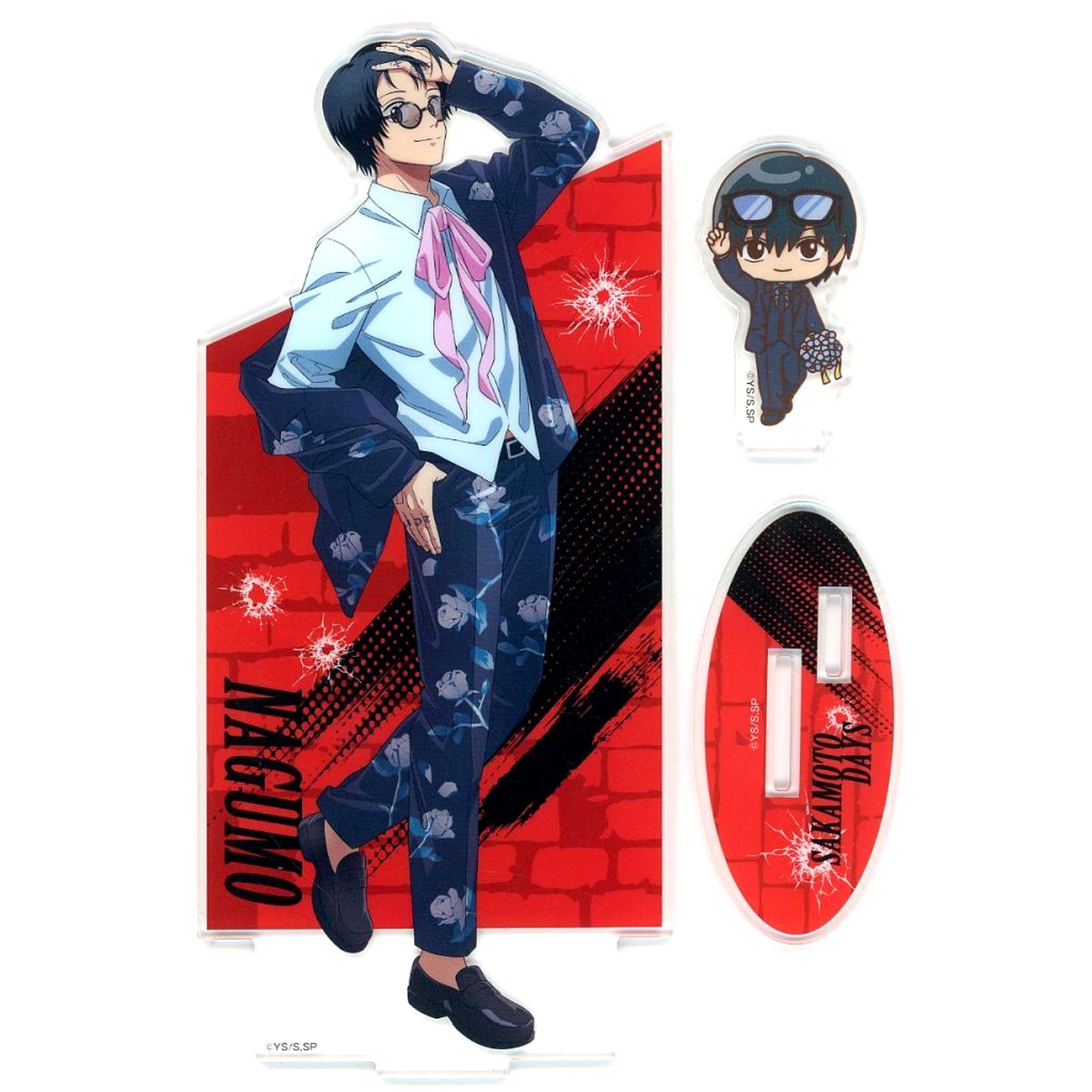 Nagumo SAKAMOTO DAYS Big Clear Stand and Mini Clear Stand Set Kuji Rack Tonight is a Party Prize J [USED]