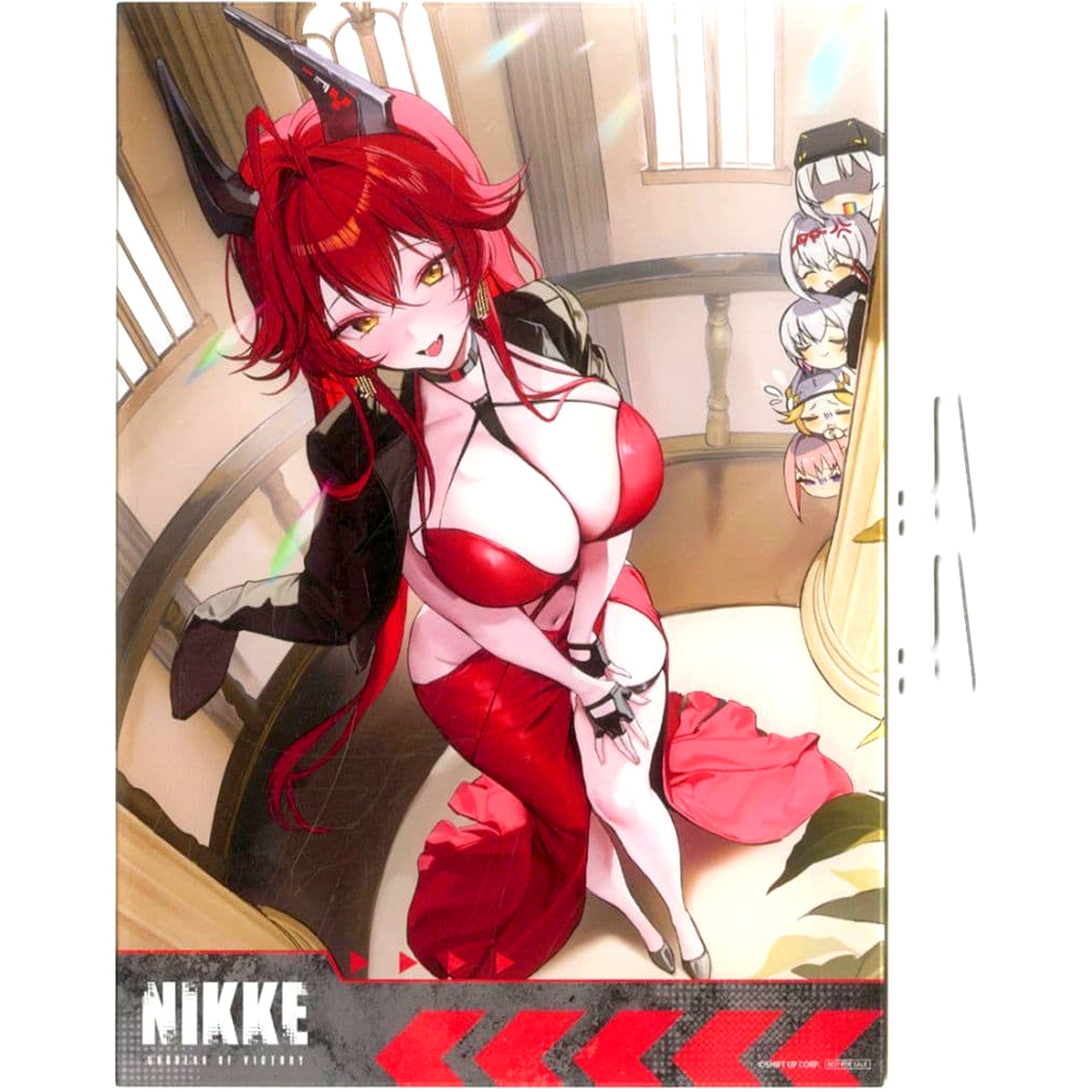 Red Hood: Nonsense Red Goddess of Victory: NIKKE Lucky Button Box Visual A4 Acrylic Panel Lucky End Prize [USED]