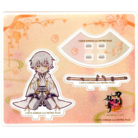 Tsurumaru Kuninaga Touken Ranbu ONLINE x animatecafe 10th Anniversary 3rd Series Kneeling Mini Acrylic Stand [USED]