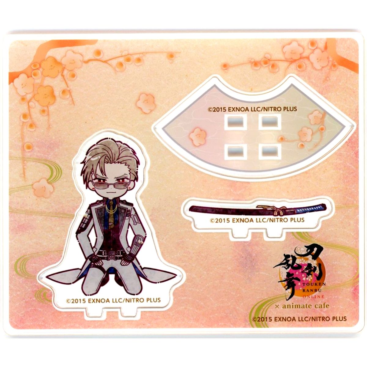 Sanchoumou Touken Ranbu ONLINE Kneeling Pose Mini Acrylic Stand 10th Anniversary 3rd Series x animatecafe [USED]