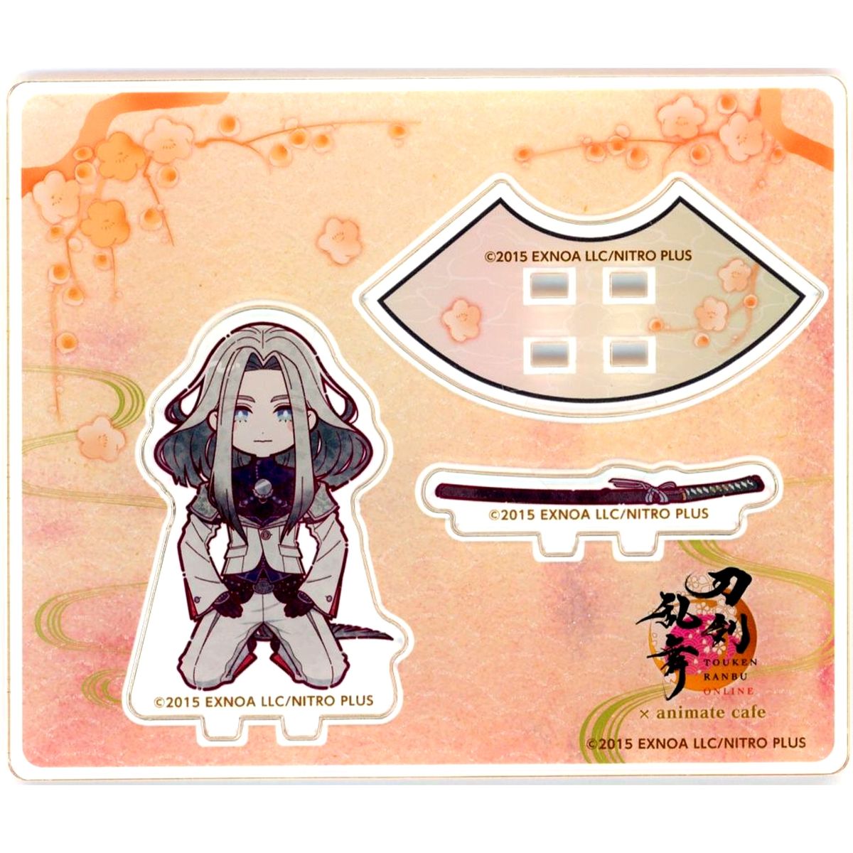 Himetsuru Ichimonji Touken Ranbu ONLINE x animatecafe Kneeling Mini Acrylic Stand 10th Anniversary Round 3 [USED]