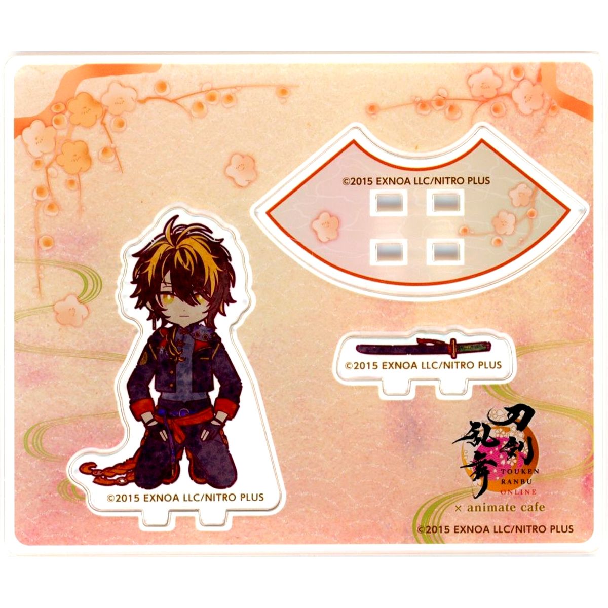 Kashagiri Touken Ranbu ONLINE x animatecafe 10th Anniversary 3rd Series Kneeling Mini Acrylic Stand [USED]