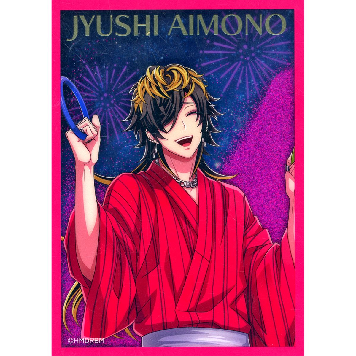 Jyushi Aimono Hypnosis Mic: Division Rap Battle KING Kuji ONLINE 8th Anniversary Vol.1 Trading Glitter Block B-5 Prize [USED]