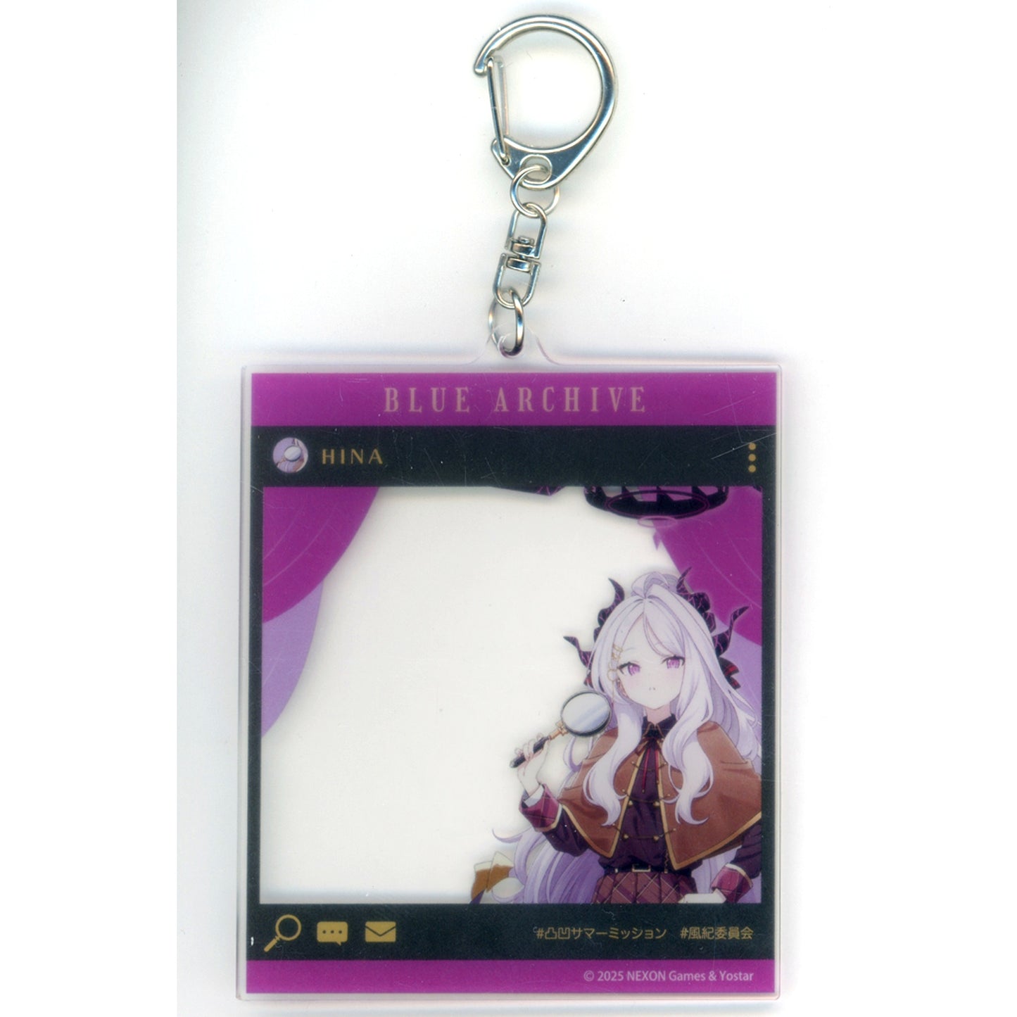 Hina Sorasaki Blue Archive SNS Style Acrylic Keychain Decoboco Summer Mission [USED]
