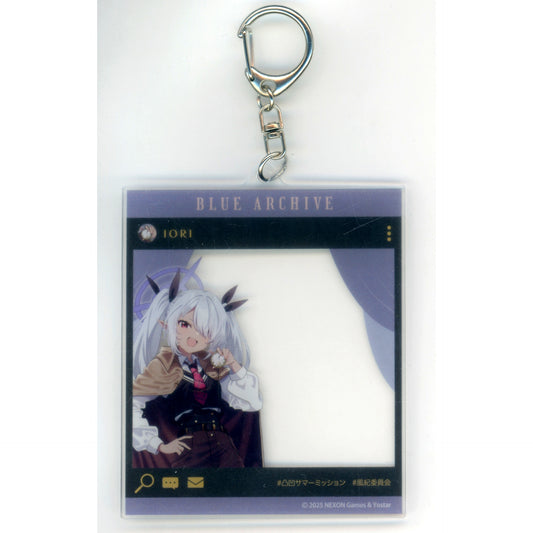 Iori Shiromi Blue Archive SNS Style Acrylic Keychain Decoboco Summer Mission [USED]