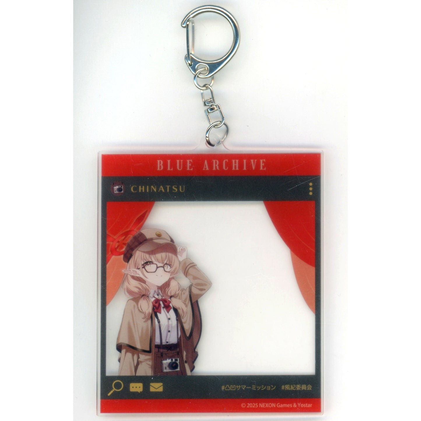 Chinatsu Hinomiya Blue Archive SNS Style Acrylic Keychain Decoboco Summer Mission [USED]