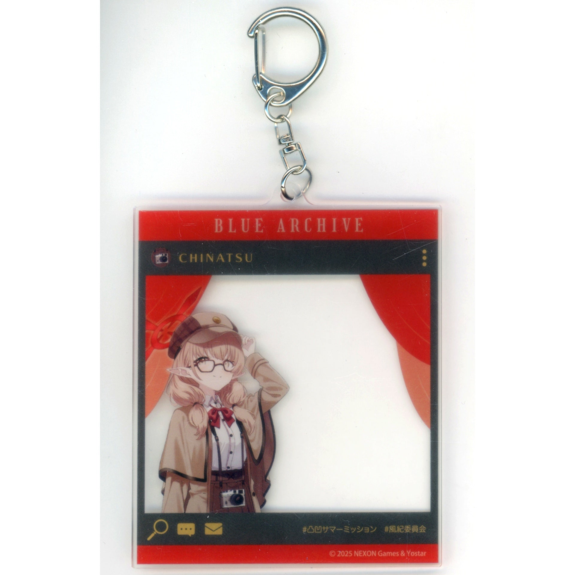 Chinatsu Hinomiya Blue Archive SNS Style Acrylic Keychain Decoboco Summer Mission [USED]