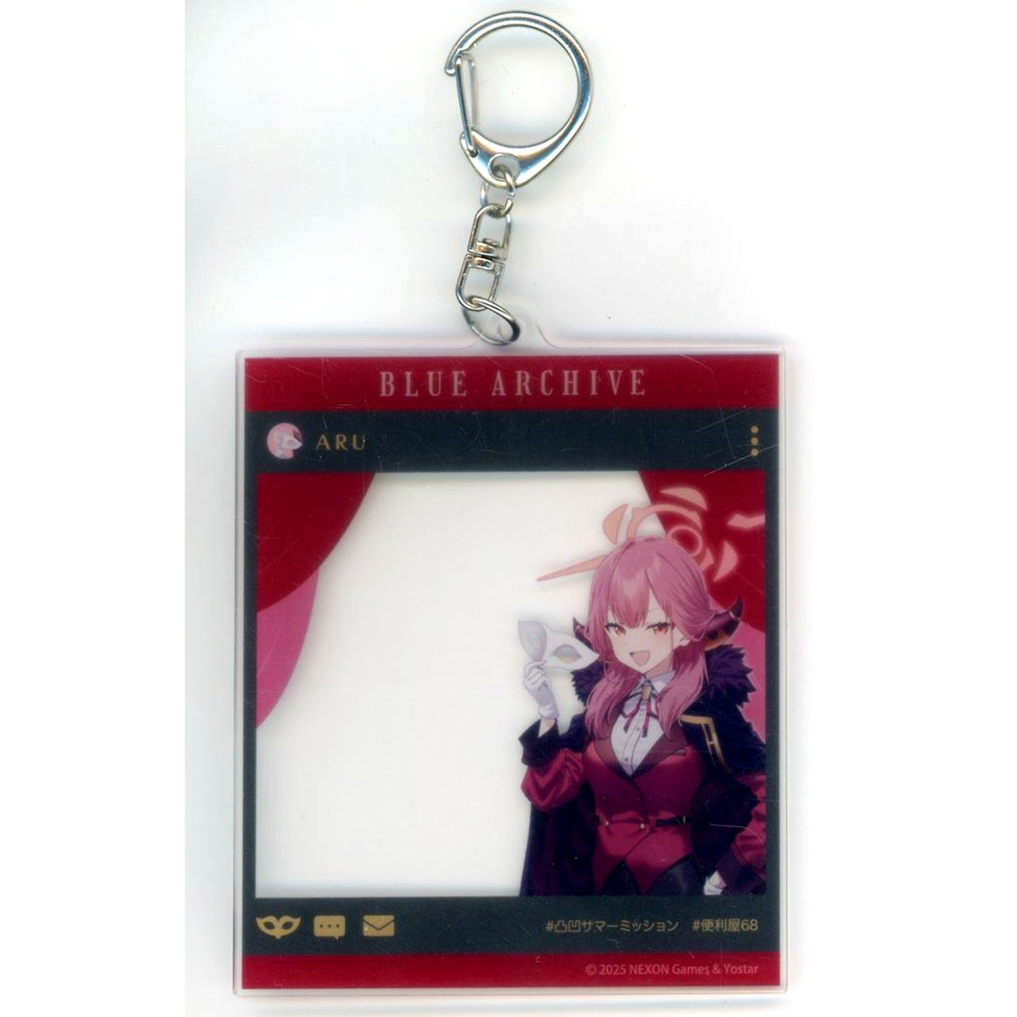 Aru Rikuhachima Blue Archive SNS Style Acrylic Keychain Decoboco Summer Mission [USED]