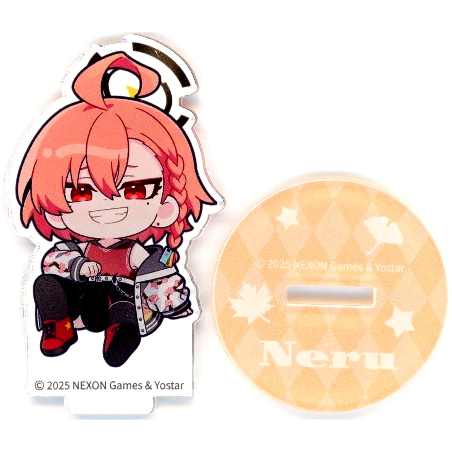 Neru Mikamo Autumn Clothes Ver. Blue Archive x SMILE BASE CAFE Autumn Code Random Acrylic Mini Stand [USED]