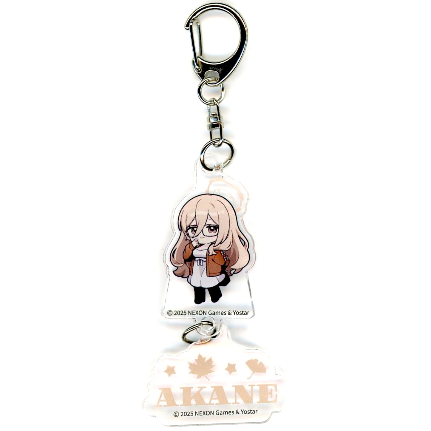 Akane Murokasa Blue Archive x SMILE BASE CAFE Autumn Code Autumn Clothes Ver. Double Keychain [USED]