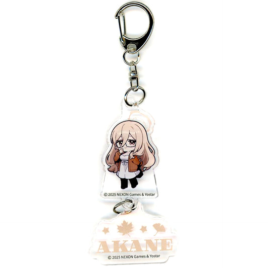 Akane Murokasa Blue Archive x SMILE BASE CAFE Autumn Code Autumn Clothes Ver. Double Keychain [USED]