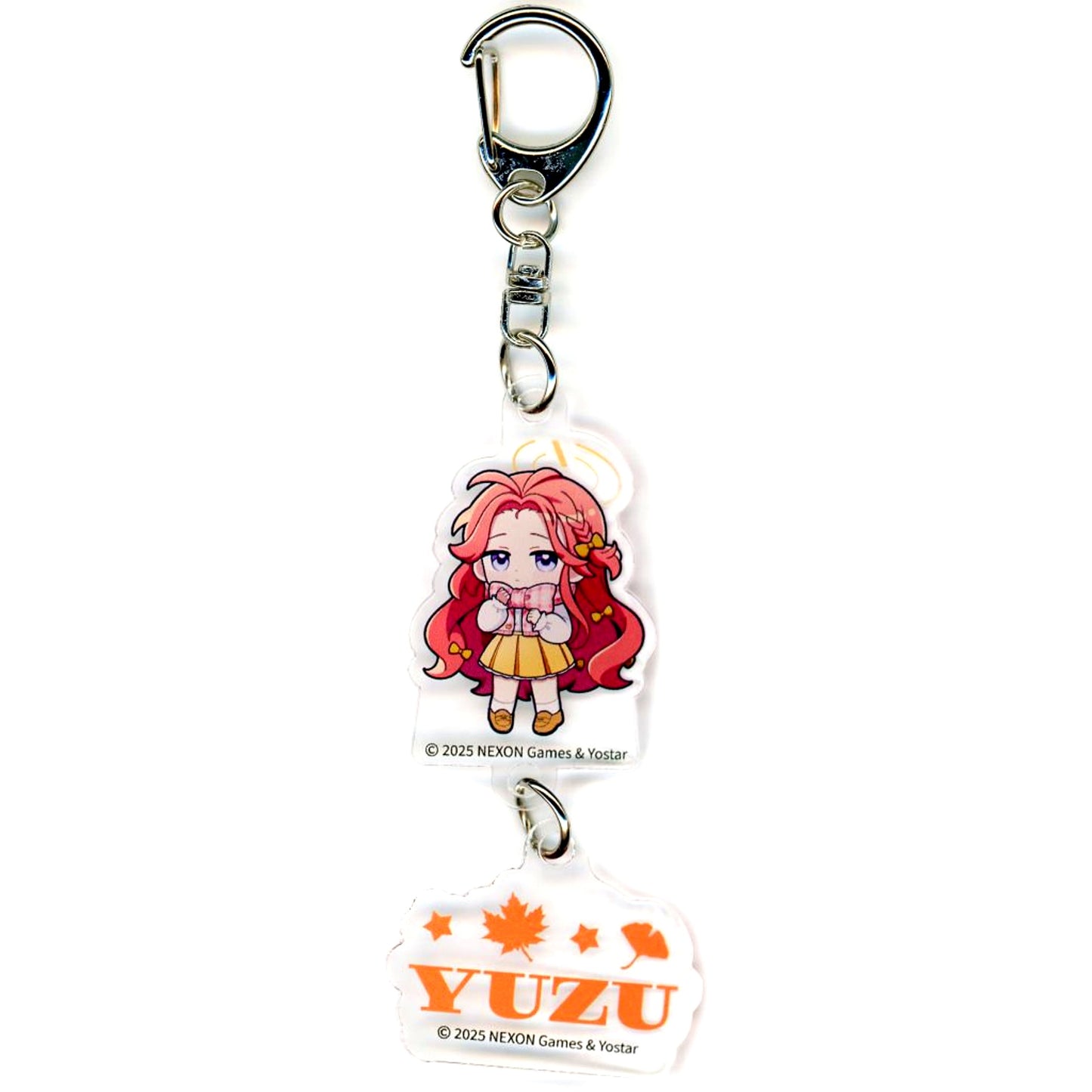 Yuzu Hanaoka Blue Archive x SMILE BASE CAFE Autumn Code Autumn Clothes Ver. Double Keychain [USED]