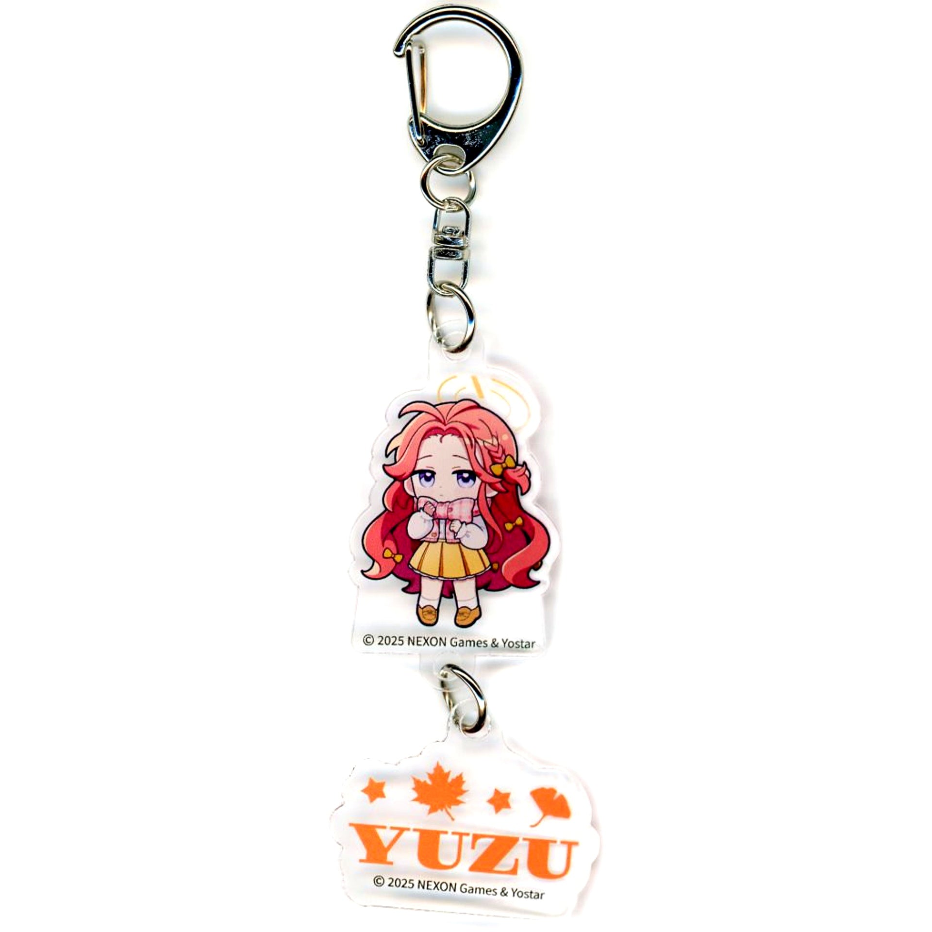 Yuzu Hanaoka Blue Archive x SMILE BASE CAFE Autumn Code Autumn Clothes Ver. Double Keychain [USED]