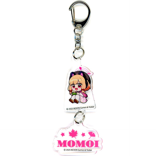 Momoi Saiba Blue Archive x SMILE BASE CAFE Autumn Code Autumn Clothes Ver. Double Keychain [USED]