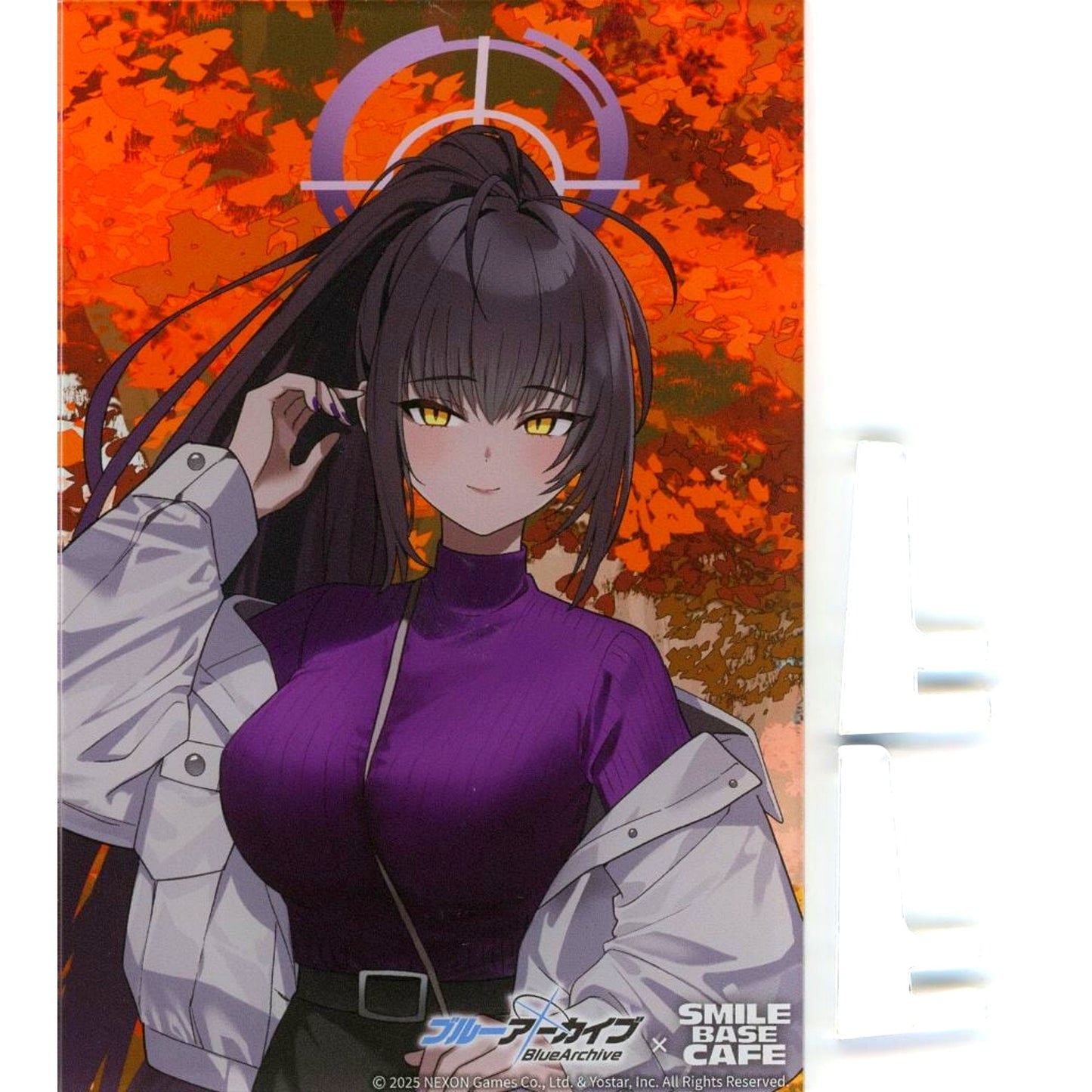 Karin Kakudate Autumn Clothes Ver. Blue Archive x SMILE BASE CAFE Autumn Code Acrylic Art Board [USED]