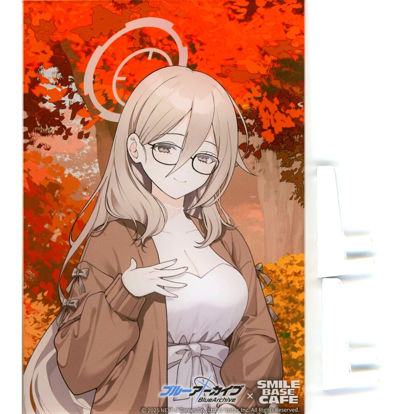 Akane Murokasa Autumn Clothes Ver. Blue Archive x SMILE BASE CAFE Autumn Code Acrylic Art Board [USED]
