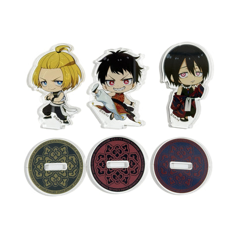 Set of 3 Fire Force Season 3 Mini Acrylic Stand Figure C Prize Kujibikido Online Kuji [USED], photo 1