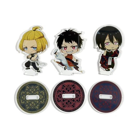Set of 3 Fire Force Season 3 Mini Acrylic Stand Figure C Prize Kujibikido Online Kuji [USED]