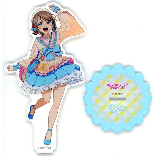 You Watanabe B-5 Prize Acrylic Figure Kujibikido Love Live! Sunshine!! Online Kuji Ver. LoveLive! Days Yume Kawa Fashion [USED]