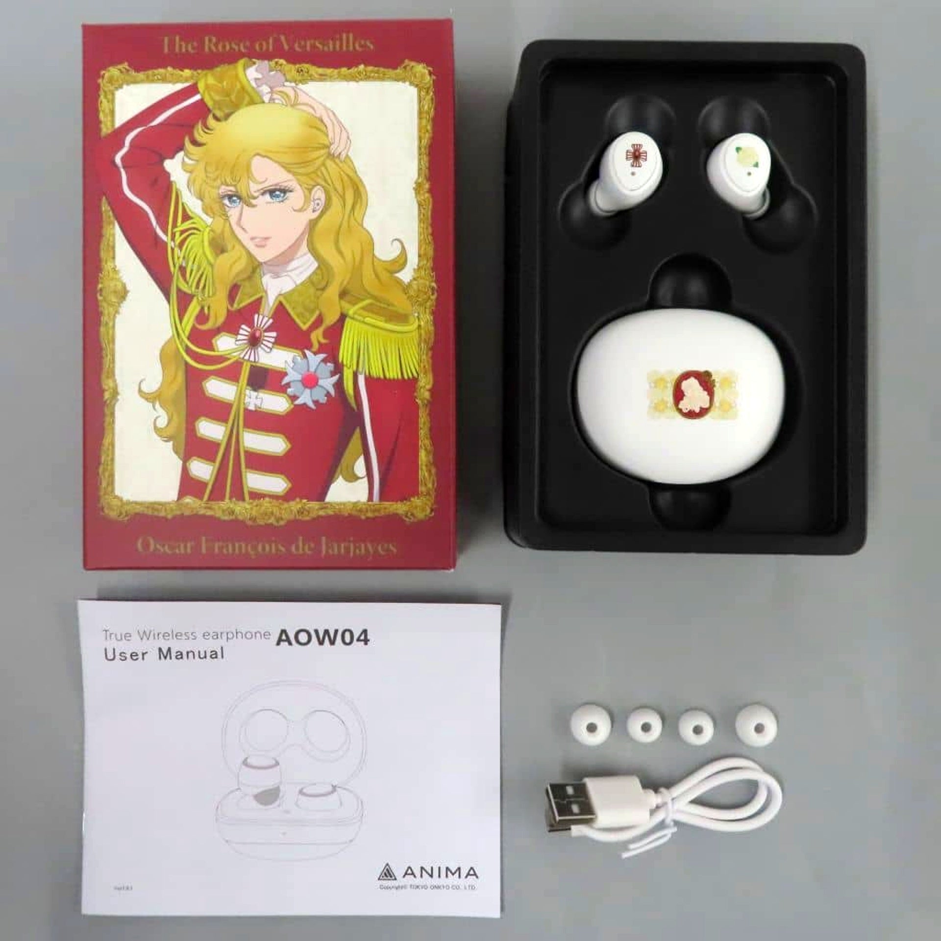 Oscar Francois de Jarjayes The Rose of Versailles Theatrical Anime Wireless Earbuds x ONKYO [USED]