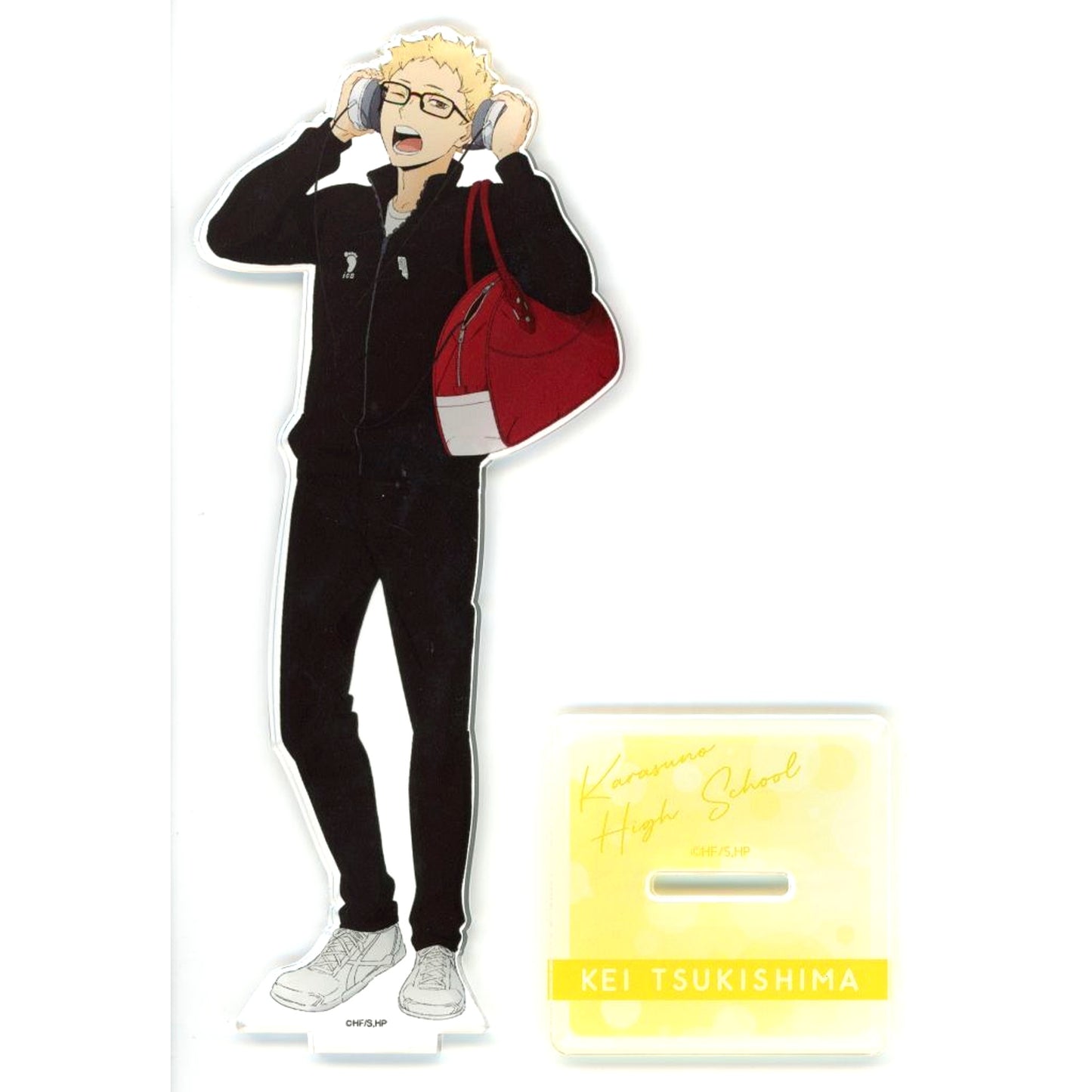 Kei Tsukishima Newly Drawn Acrylic Stand Haikyu!! Sakanoshita Store POP UP SHOP presented by TOHO animation [USED]